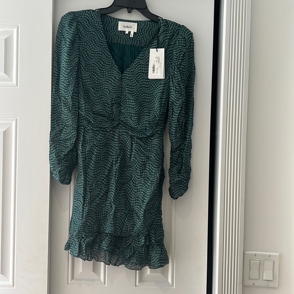 NWT Ba&sh Little Dress Emerald (Small/1) - Picture 2 of 7